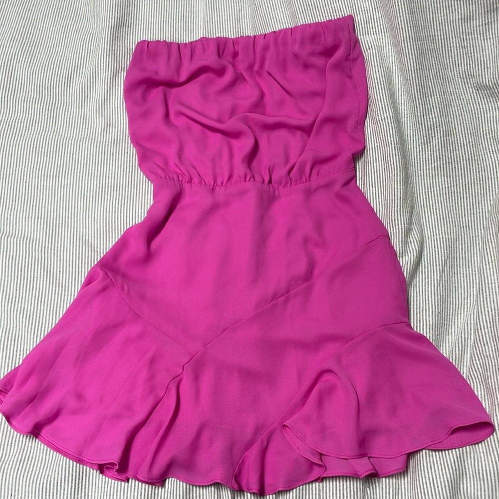 NWT Krisa x Revolve Pink Cocktail Strapless Dress